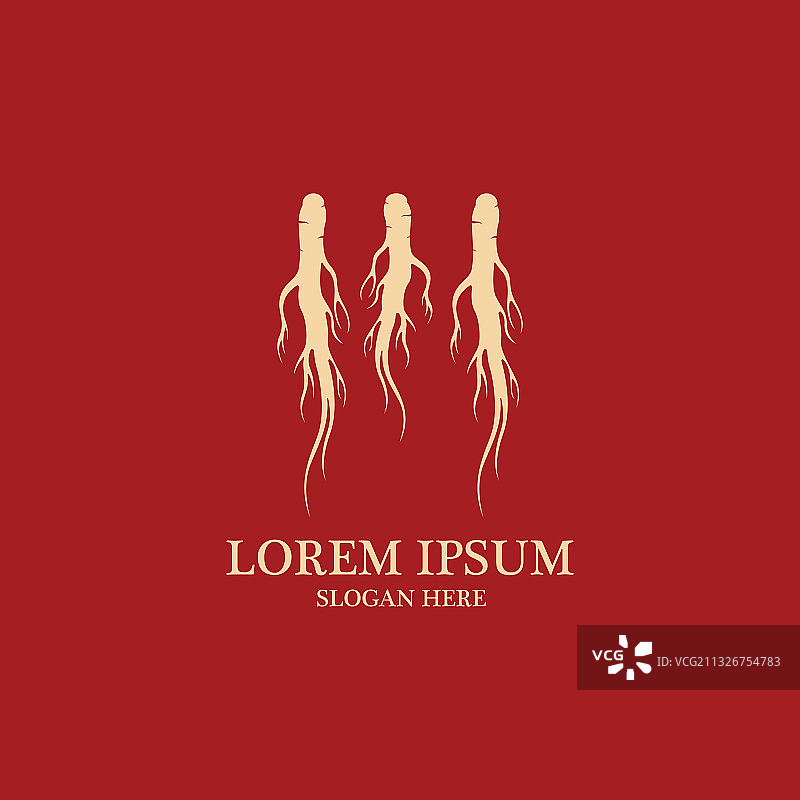 人参图标设计图片素材