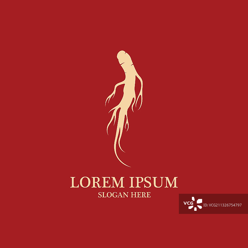 人参图标设计图片素材