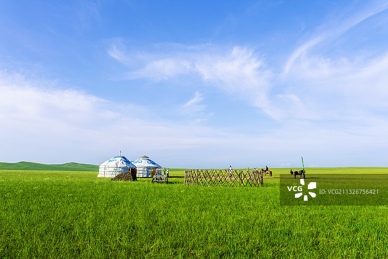 草原人家图片素材