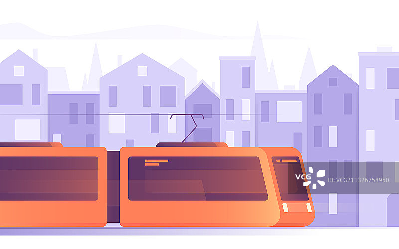 现代有轨电车图片素材