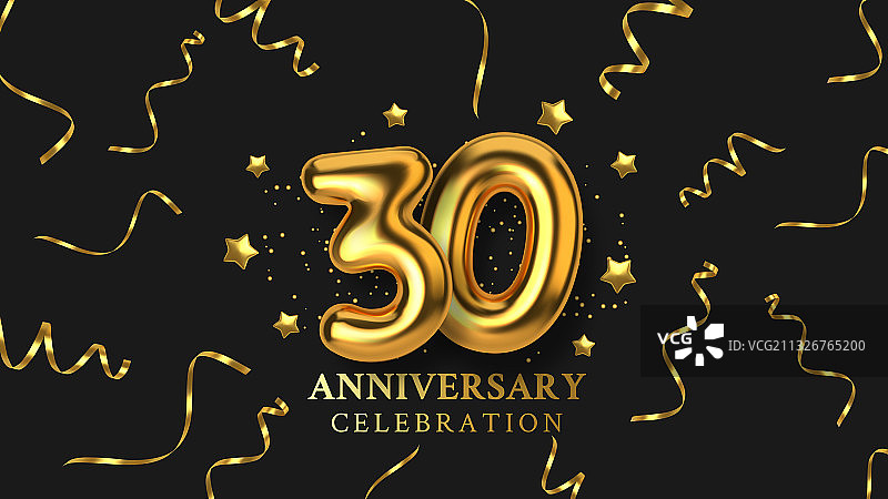 30周年庆典数字造型图片素材