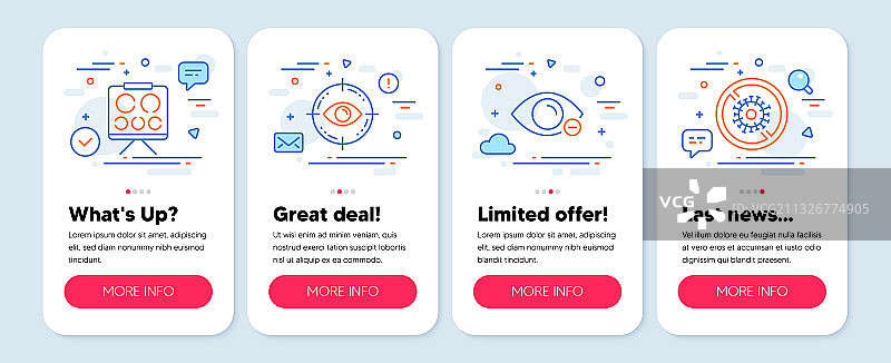 眼科近视等医疗图标图片素材