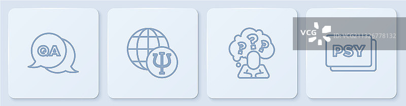 问答头像套装图片素材