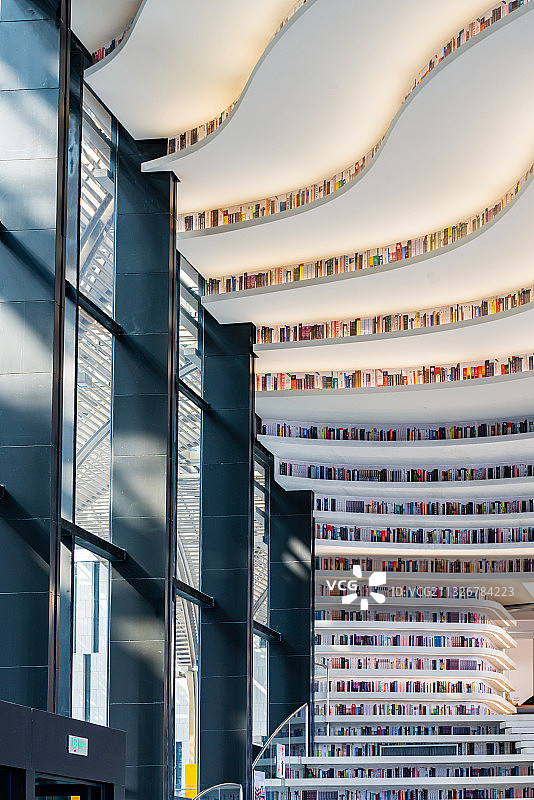 天津滨海新区文化中心图书馆图片素材