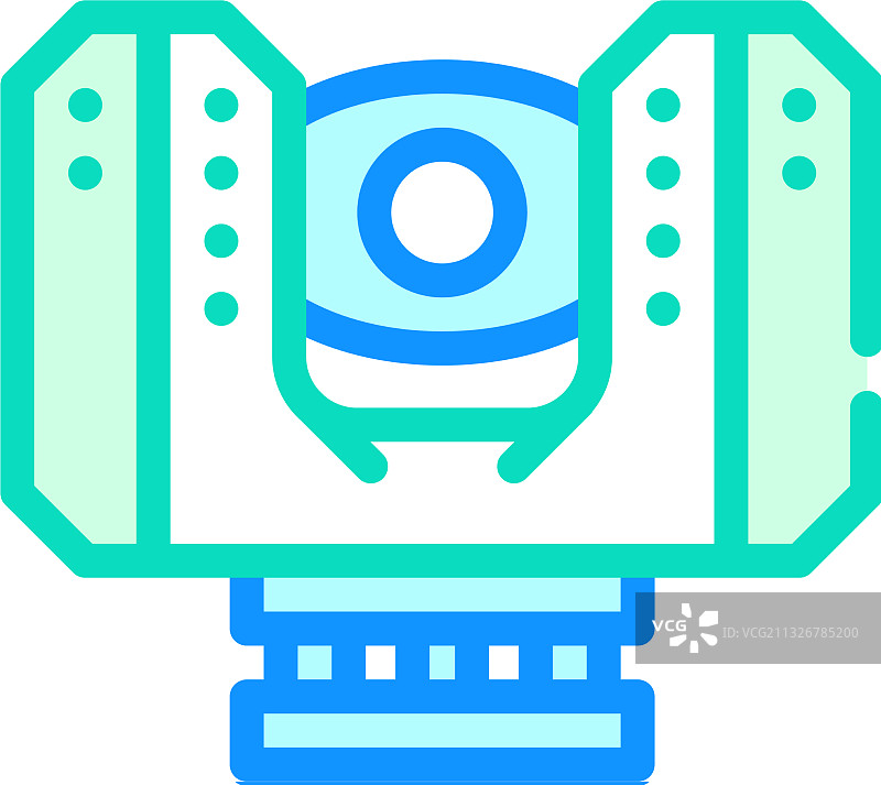 激光扫描仪设备彩色图标图片素材