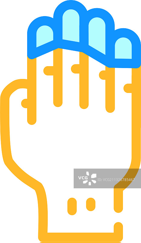 发绀疾病彩色图标图片素材