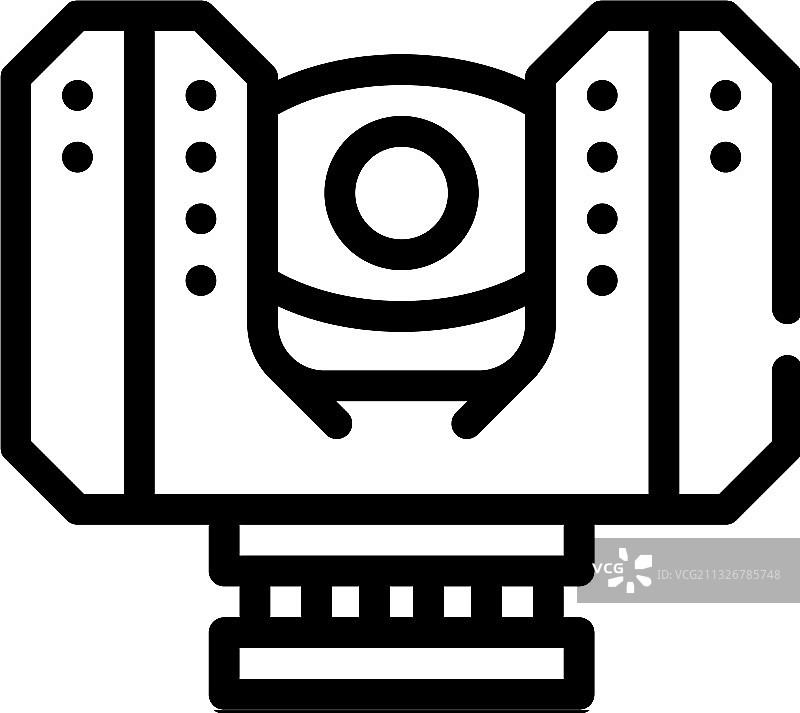 激光扫描仪设备线性图标图片素材