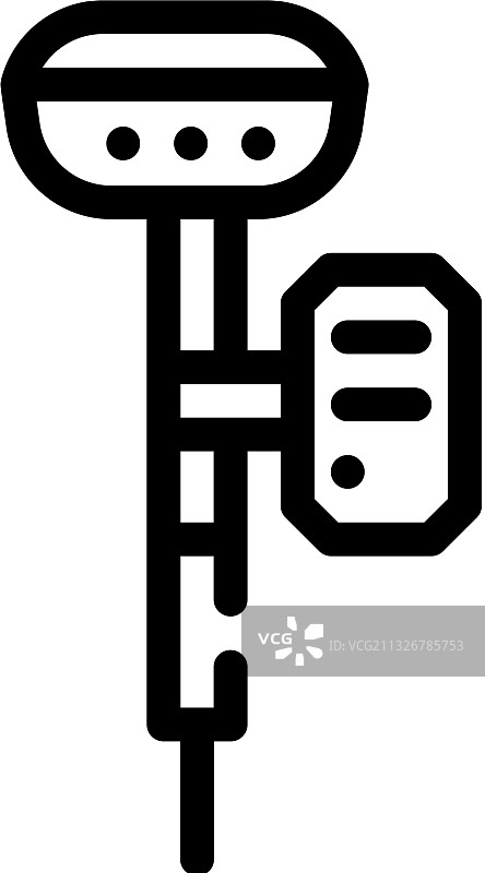 GNSS接收器线性图标图片素材