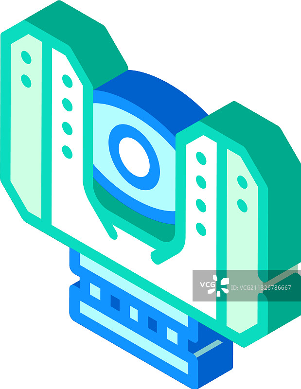 激光扫描仪2.5D图标图片素材