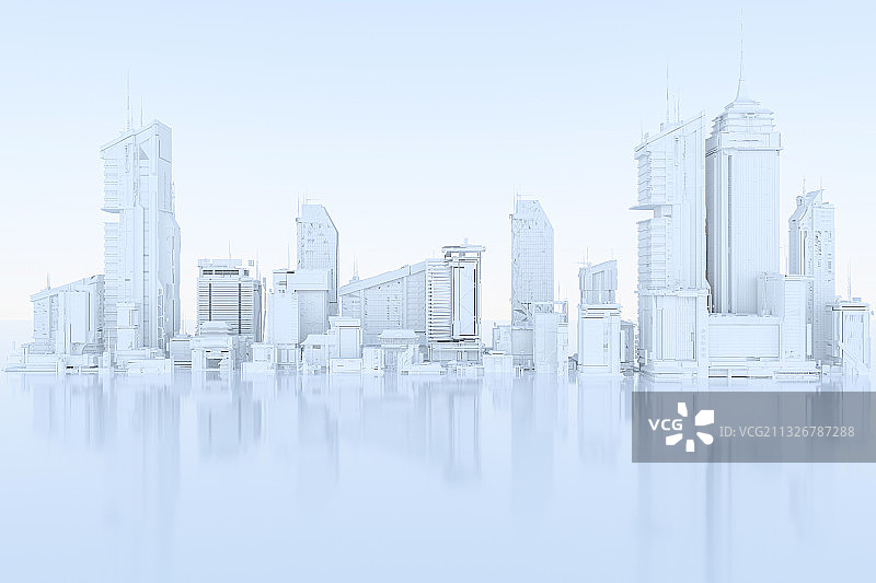 城市，三维图形，建筑，科技，C4D软件图片素材