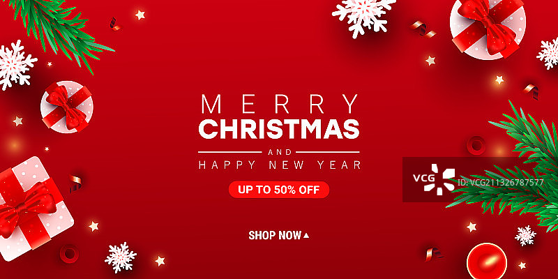 2021简约圣诞及新年快乐图片素材