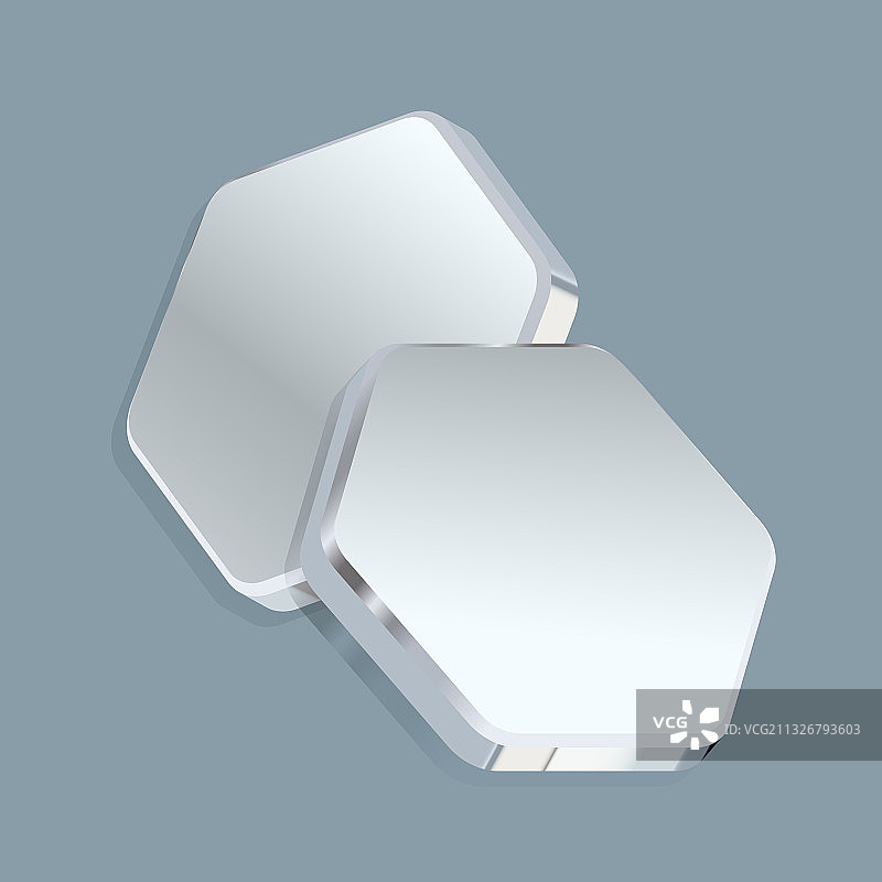 六边形金属板图片素材