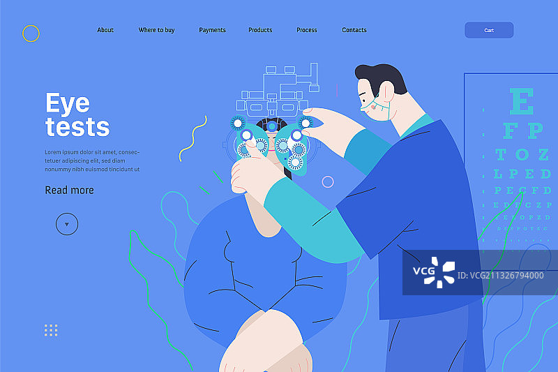 医疗检测模板：视力检测图片素材