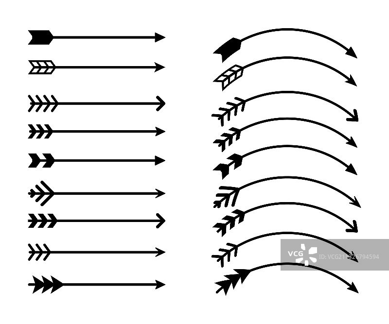 时尚箭头图标元素合集图片素材