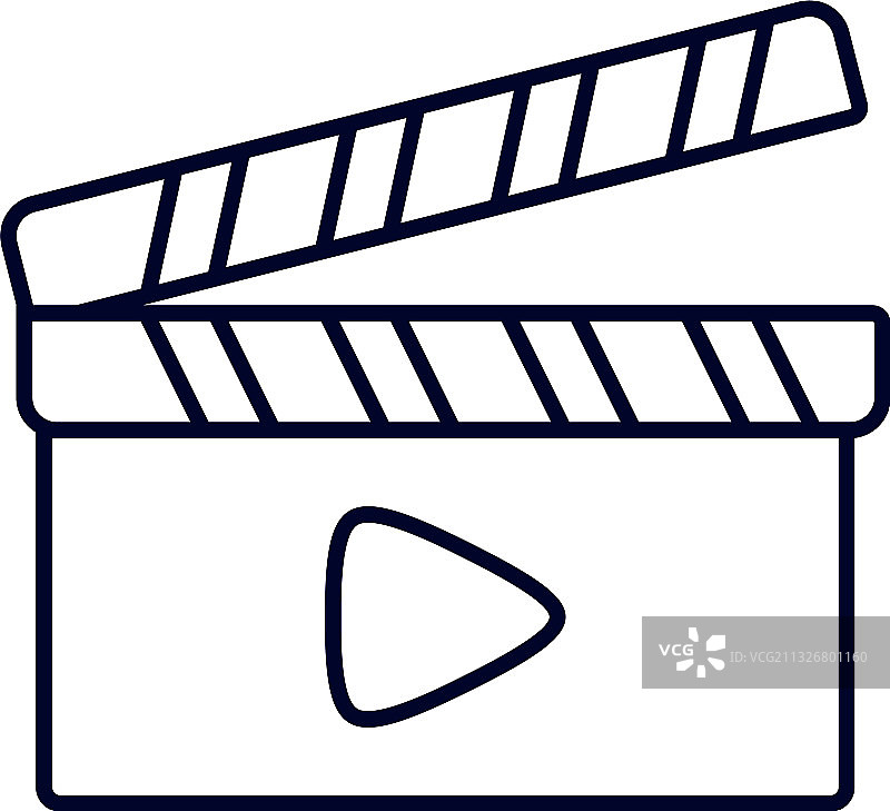 场记板图标Logo创意电影模板图片素材