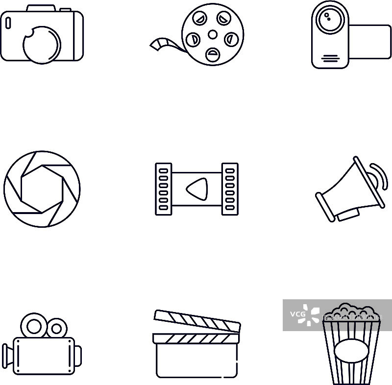 创意电影图标Logo模板素材图片素材