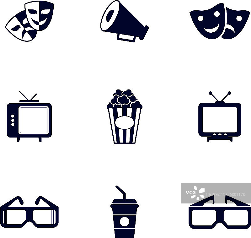 创意电影图标Logo模板素材图片素材