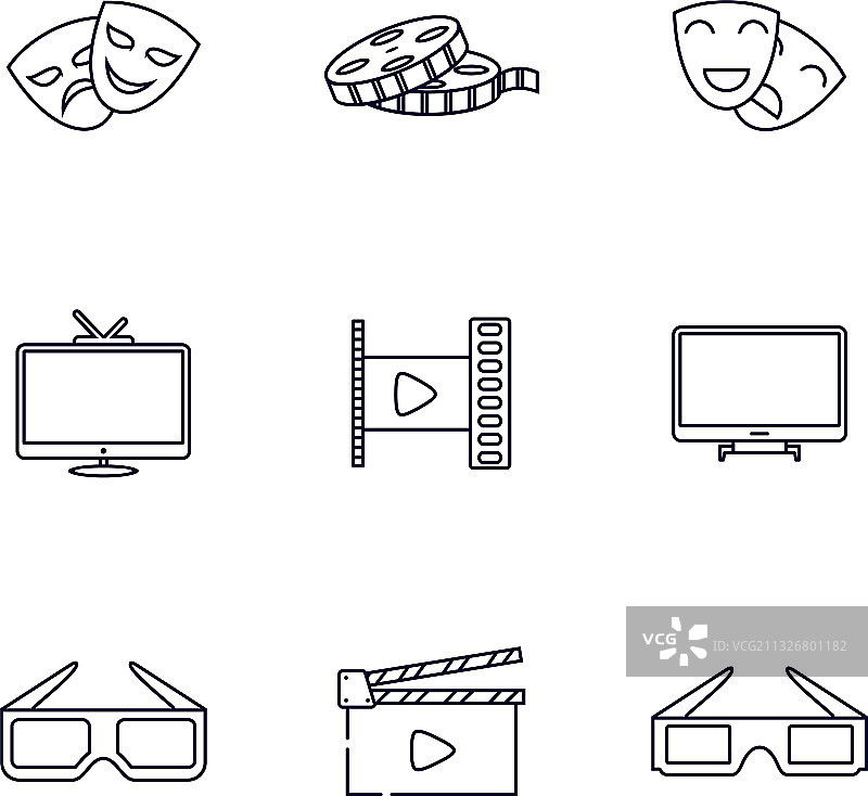 创意电影图标Logo模板素材图片素材