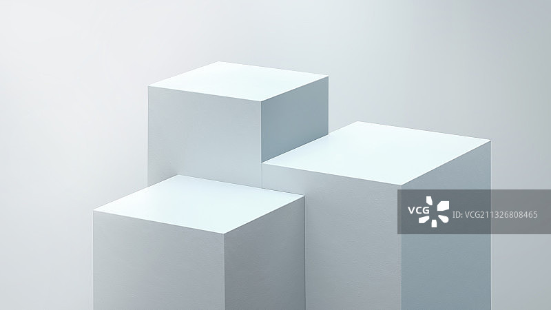 淡蓝色静物展示台图片素材