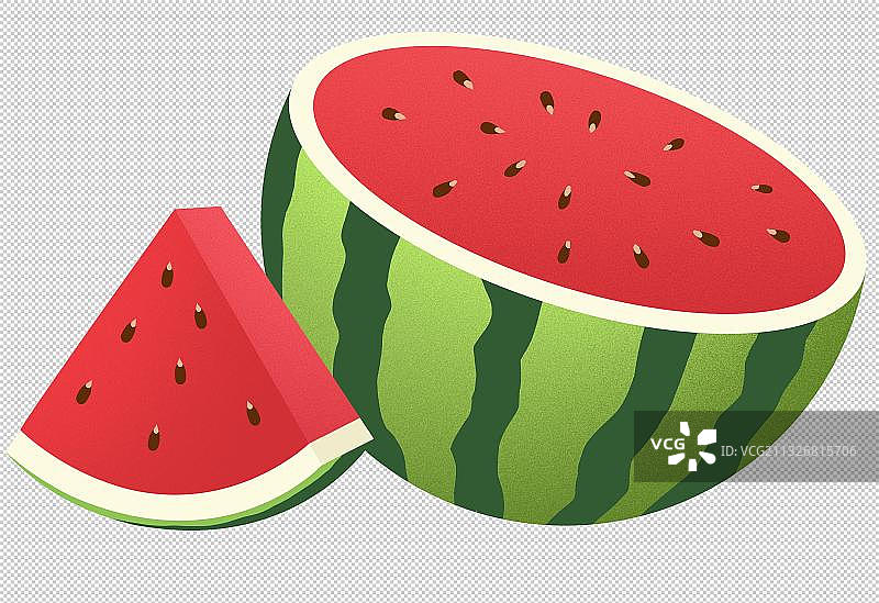 卡通水果西瓜元素图片素材