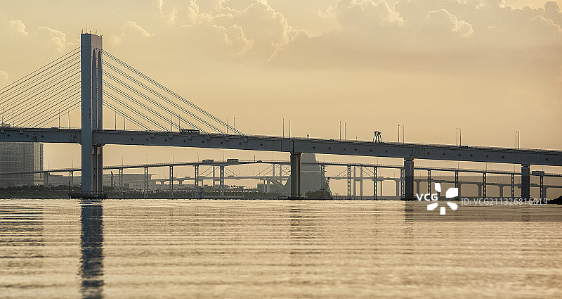 中国澳门城市建筑桥梁景观图片素材