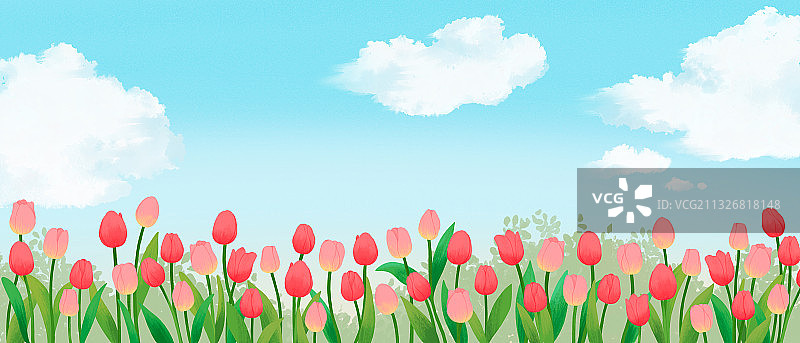 春季花卉框架图片素材