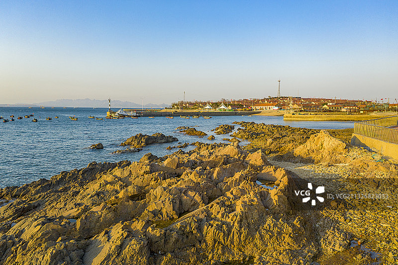 黄岛区琅琊台日落图片素材