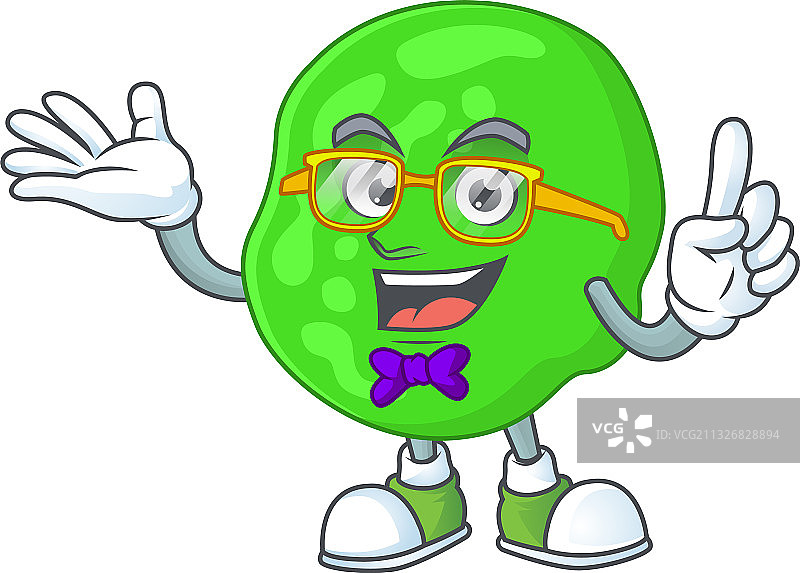 戴着奇怪眼镜的书呆子背包图片素材