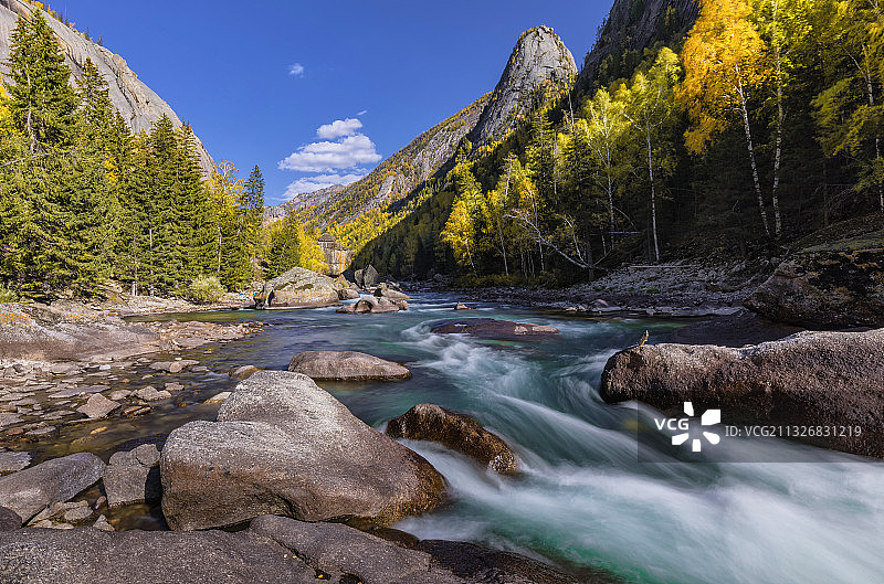 新疆阿勒泰可可托海景区图片素材
