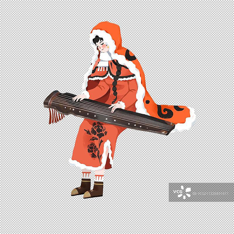 古筝弹奏图片素材