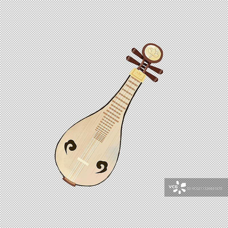琵琶弹奏图片素材