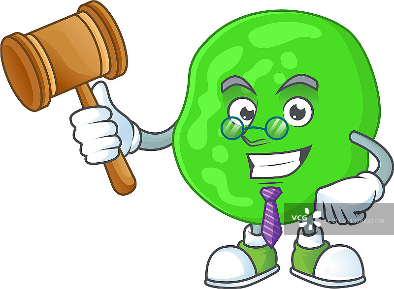 戴眼镜的睿智法官胃囊球菌图片素材