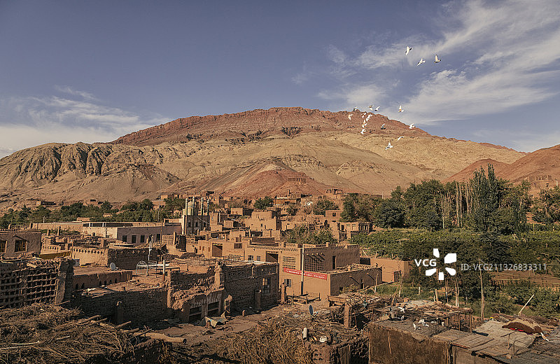 新疆吐鲁番吐峪沟景区图片素材