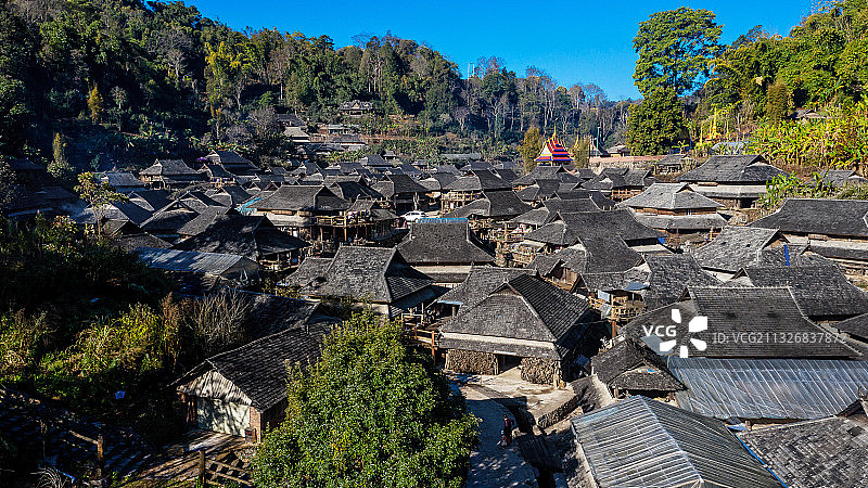 景迈山茶园古镇图片素材