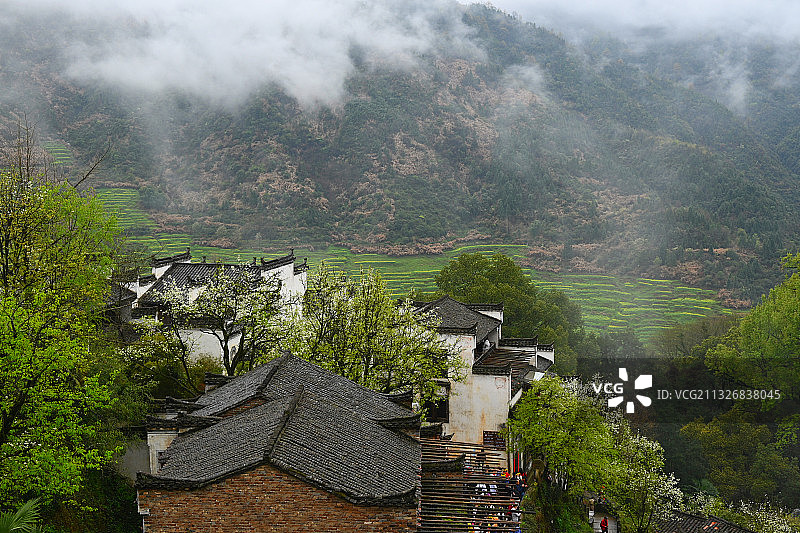 春到篁岭图片素材