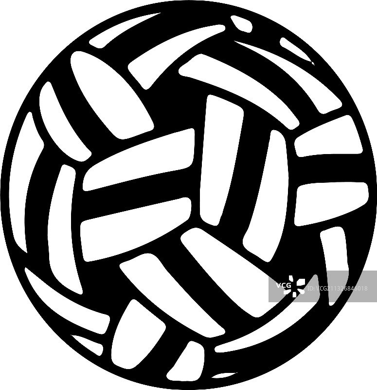 藤球图标，白色背景隔离图片素材