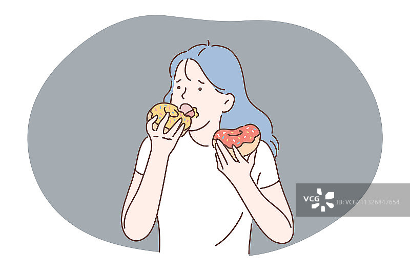 不健康的快餐和垃圾食品图片素材