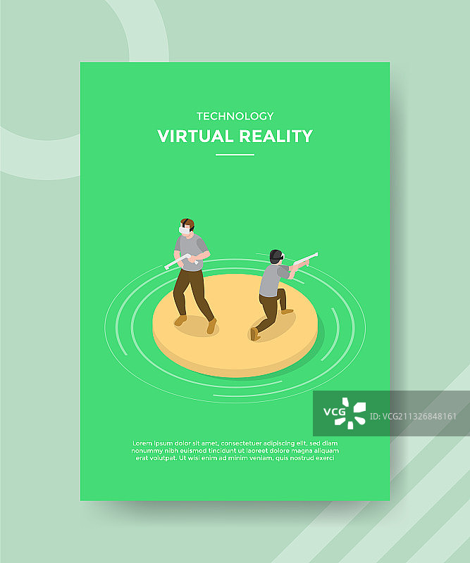 佩戴VR头显的虚拟现实男人图片素材