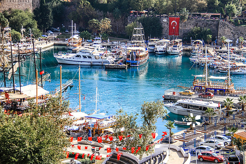 土耳其伊斯坦布尔安塔利亚港图片素材