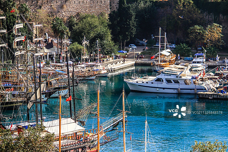 土耳其伊斯坦布尔安塔利亚港图片素材