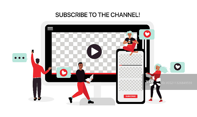 YouTube博主制作内容图片素材