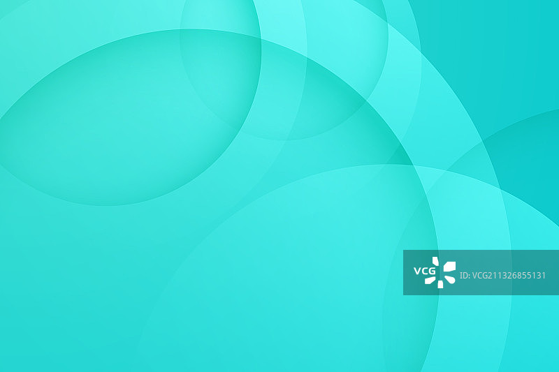 现代青绿色背景抽象3D圆图片素材