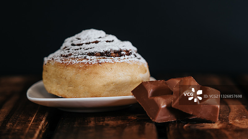 桌子上甜点的特写图片素材