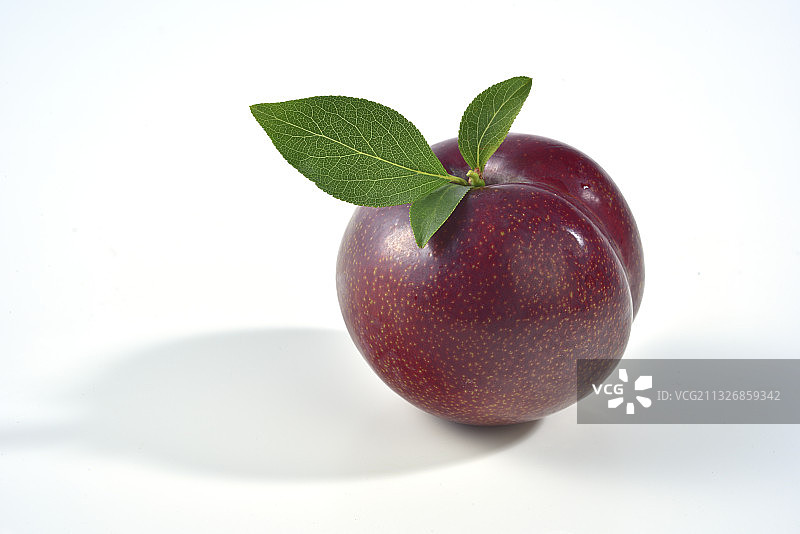 白色背景下的水果特写图片素材