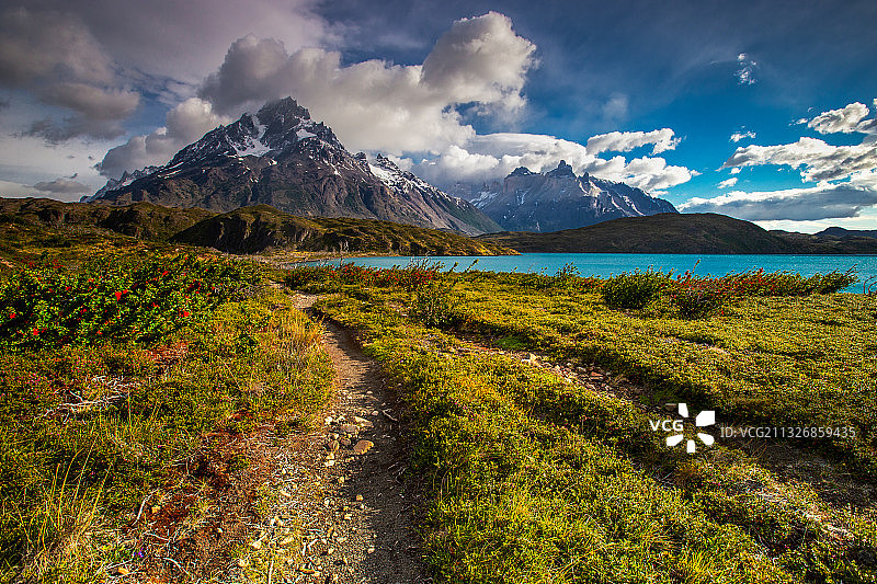 智利巴塔哥尼亚的风景图片素材