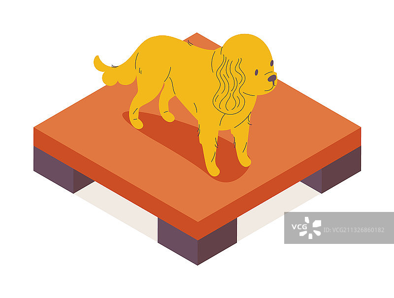 2.5D宠物角色，白色背景图片素材