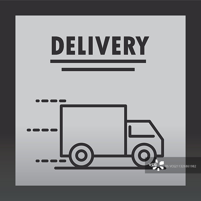 运输货物运动线条式送货卡车图片素材