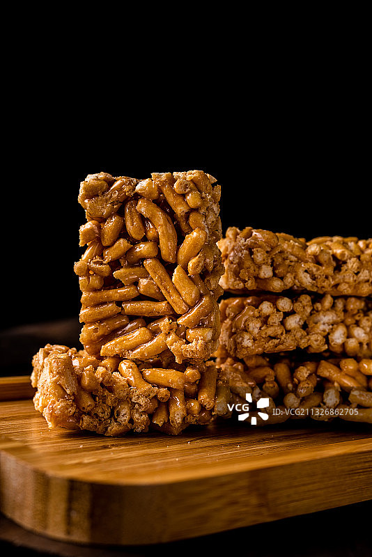 传统糕点 老式硬沙琪玛图片素材