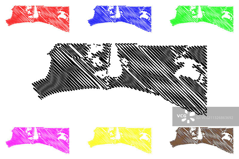 美国路易斯安那州卡梅伦县图片素材