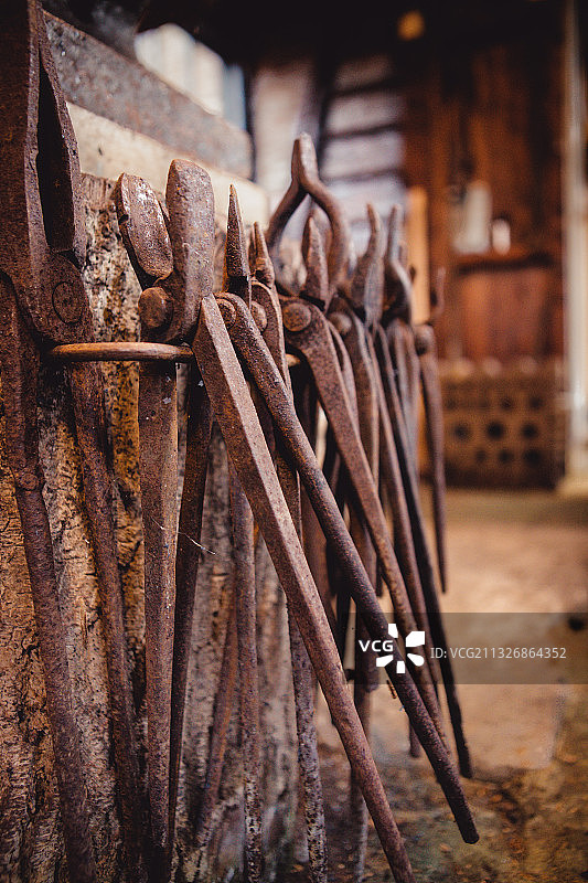 铁匠铺和工具，荷兰新库普图片素材